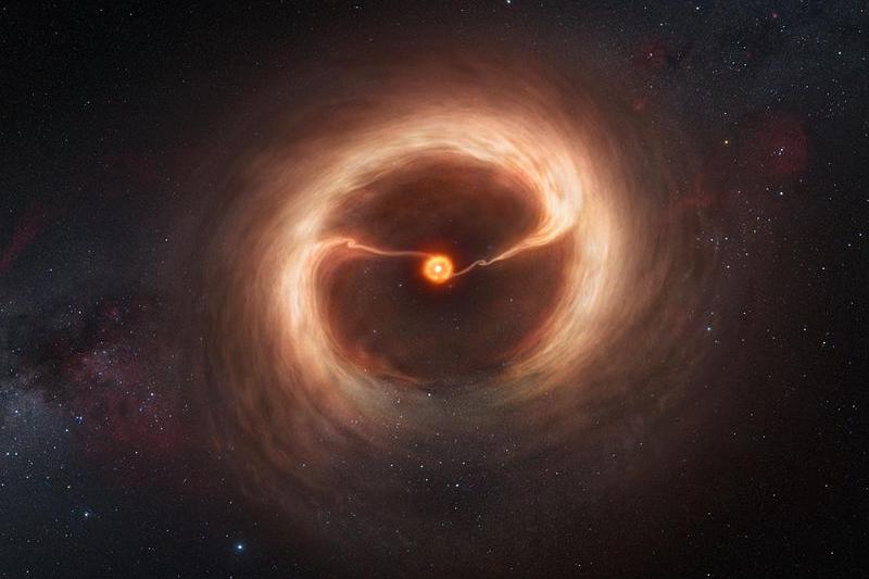 Formarea unei gigante gazoase, Foto: eso.org