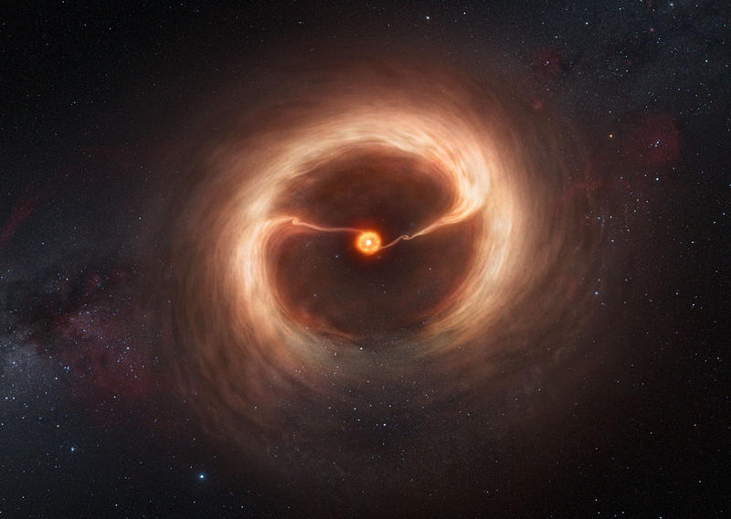 Formarea unei gigante gazoase, Foto: eso.org