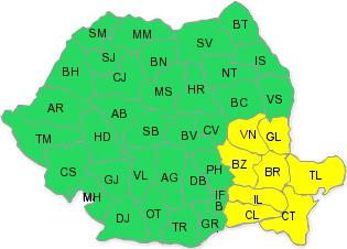 Avertizare Cod Galben de ninsoare si vant puternic, Foto: ANM