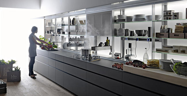 Valcucine New Logica, bucataria care se strange complet, Foto: Valcucine