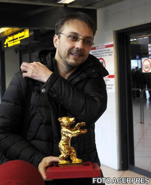 Regizorul Calin Netzer si Ursul de Aur, Foto: AGERPRES