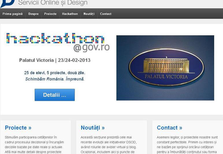 Un nou Departament IT la nivelul Guvernului, Foto: Captura Departament de Servicii Online si Design