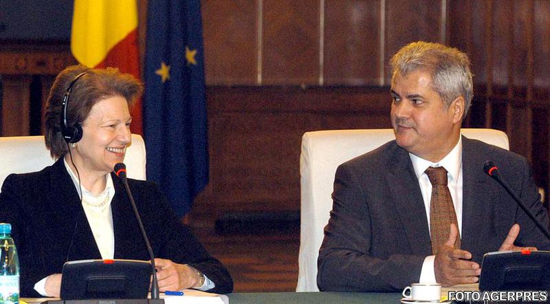 Emma Nicholson si Adrian Nastase in 2004, Foto: Agerpres