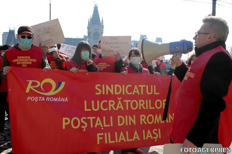 Protest al postasilor in Iasi, Foto: AGERPRES