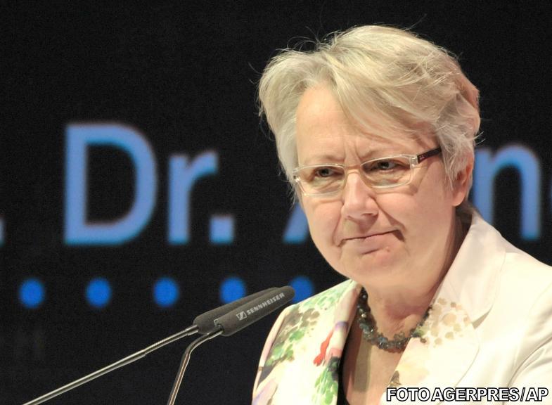 Ministrul educatiei german Annette Schavan, acuzata de plagiat, Foto: Agerpres/AP