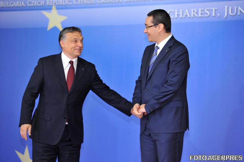 Viktor Orban si Victor Ponta, la Bucuresti, in 2012, Foto: Agerpres