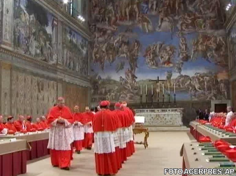 Conclav pentru desemnarea viitorului papa, Foto: Agerpres/AP