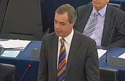 Nigel Farage in PE, Foto: Captura YouTube