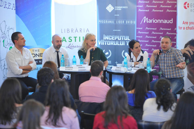 Conferinta Lider Ovidiu -Dragos Stanca Razvan Capanescu Corina Vintan Ionela Nicolau & Marius Tudosiei, Foto: Community Links