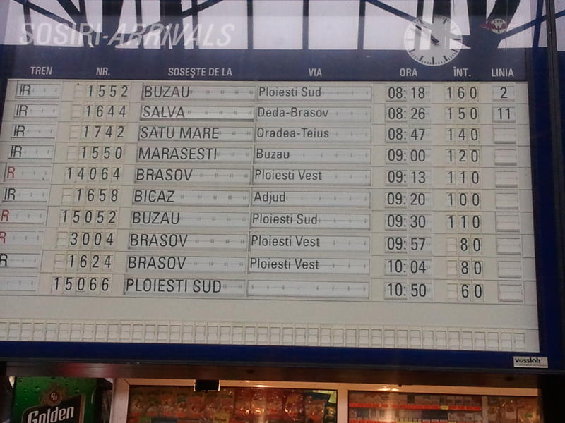 Tabela de Sosiri a Garii de Nord, in jurul orei 11, Foto: Hotnews