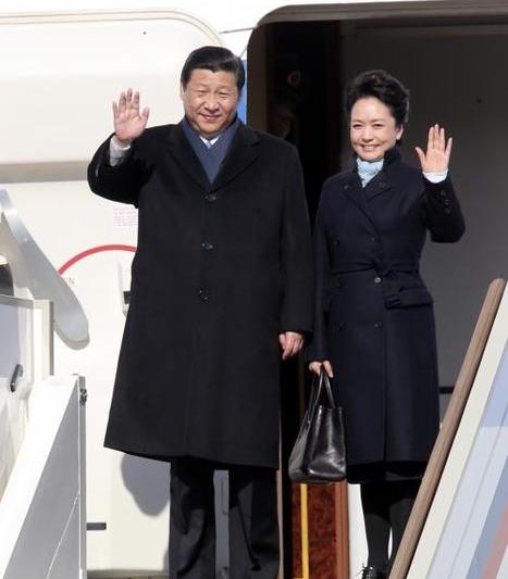 Xi si Peng, la sosirea in Moscova, Foto: Agerpres