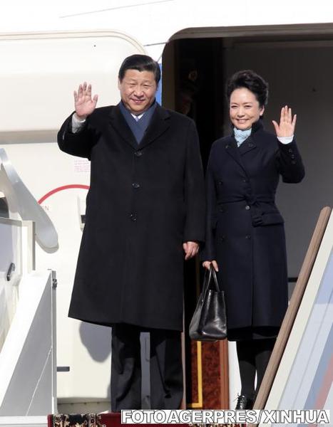 Xi si Peng, la sosirea in Moscova, Foto: Agerpres