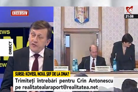 Crin Antonescu la Realitatea TV, Foto: Captura Realitatea TV