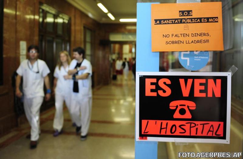 "Spital de vanzare" (Vall d'Hebron, Barcelona), Foto: Agerpres