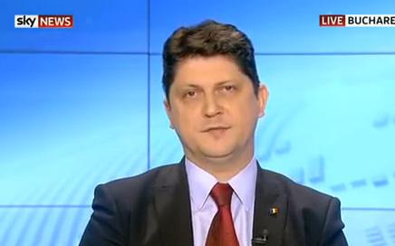 Titus Corlatean la Sky News, Foto: Captura YouTube