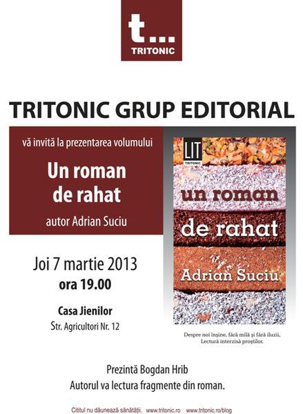Adrian Suciu, Un roman de rahat, Foto: Hotnews