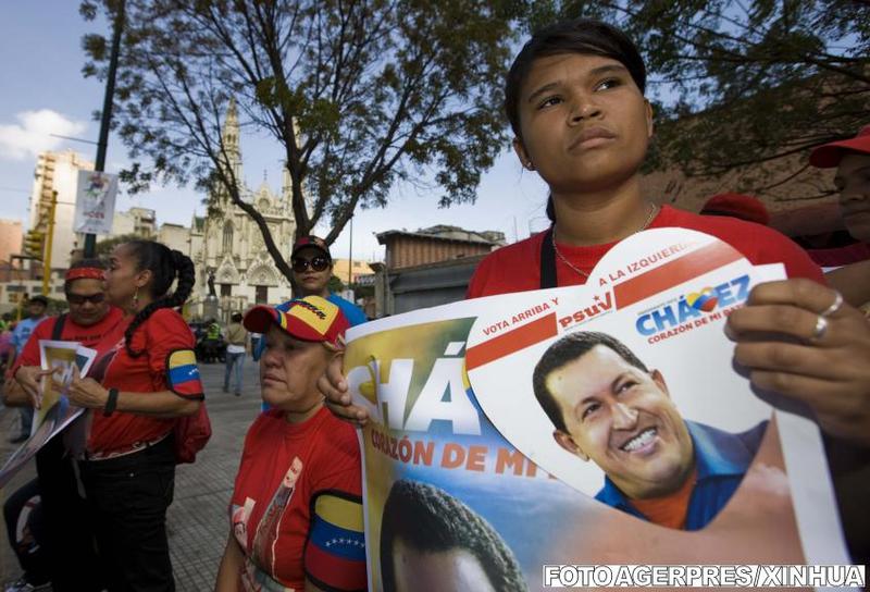 Sustinatorii lui Chavez in Caracas, Foto: Agerpres