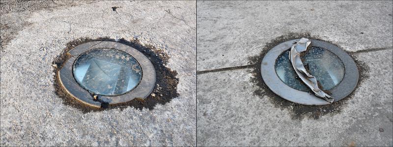 Spoturi deteriorate in Piata Universitatii, Foto: Hotnews