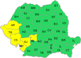 Atentionare meteo de ploi abundente pentru 2-3 aprilie, Foto: ANM