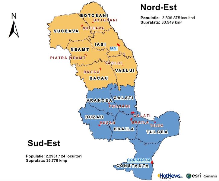 Regiunea Nord-est si Sud-Est, Foto: Hotnews