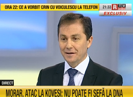 Daniel Morar la RTV, Foto: Captura RomaniaTV