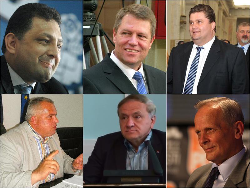 Vanghelie, Johannis, Popescu (sus) Constantinescu, Cancescu, Stolojan (jos), Foto: Colaj foto