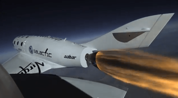 Zbor de testare a motorului SpaceShipTwo, Foto: Captura Youtube.com