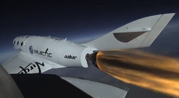 Zbor de testare a motorului SpaceShipTwo, Foto: Captura Youtube.com