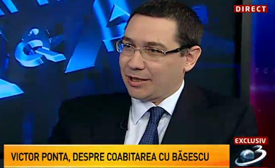 Victor Ponta la Antena 3, Foto: Captura Antena 3