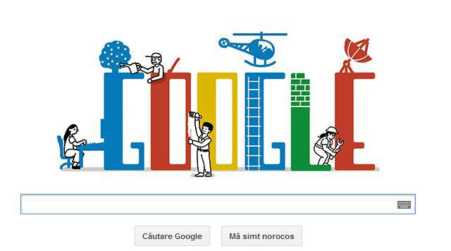 Logo Google 1 Mai, Foto: captura Google