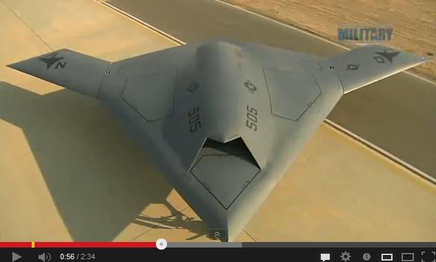 Drona X-47B, Foto: Captura YouTube