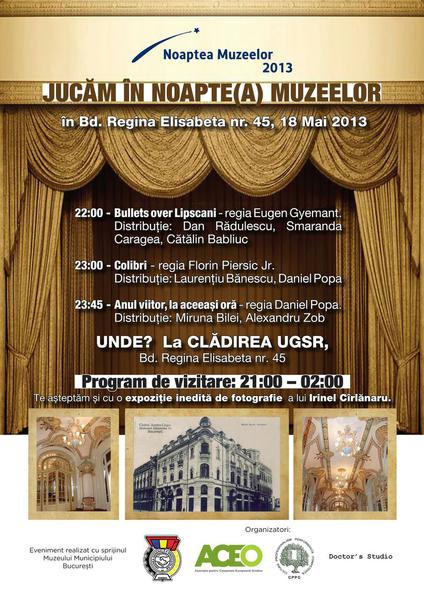 Teatru in Noaptea Muzeelor, la UGSR, Foto: