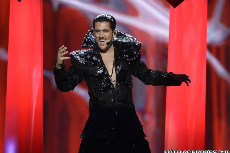 Cezar Ouatu la Eurovision, Foto: Agerpres/AP