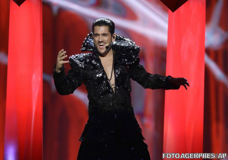 Cezar Ouatu la Eurovision, Foto: Agerpres/AP