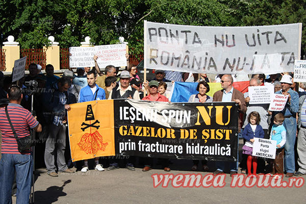 Protest anti - gaze de sist in Romania, Foto: Vremea Noua