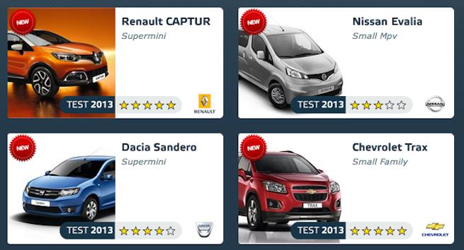 Rezultate Euro NCAP mai 2013, Foto: Euro NCAP