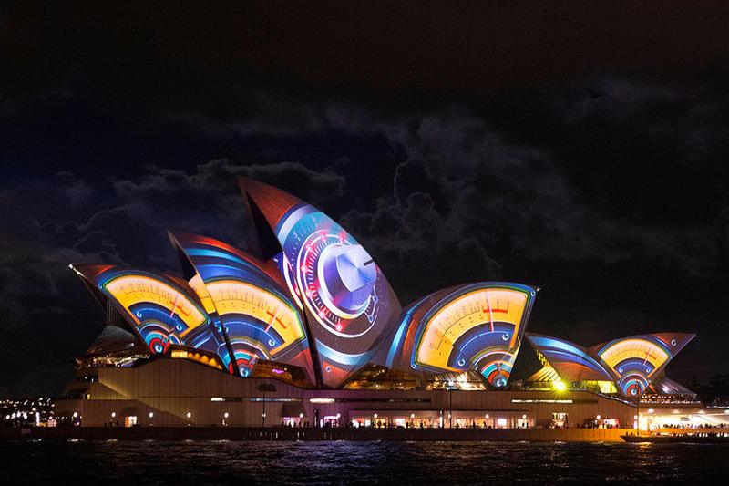 Opera din Sydney, acoperita de proiectii animate, Foto: Vivid Sydney