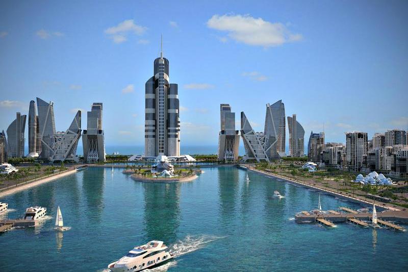 Orasul va avea 50 de zgarie-nori, Foto: khazarislands.com/