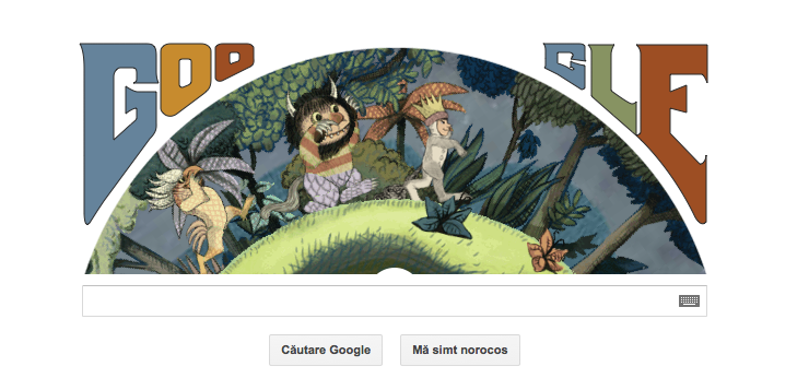 Logo Google pentru Maurice Sendak, Foto: captura ecran