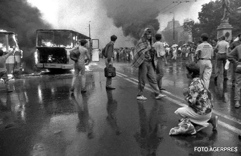 Mineriada din 13-15 iunie 1990, Foto: Agerpres