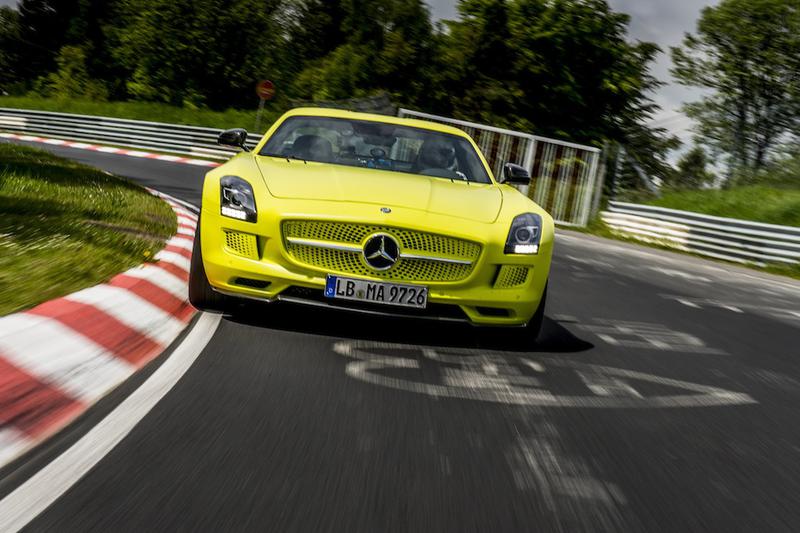 Mercedes-Benz SLS AMG Electric Drive pe Nurburgring, Foto: Daimler