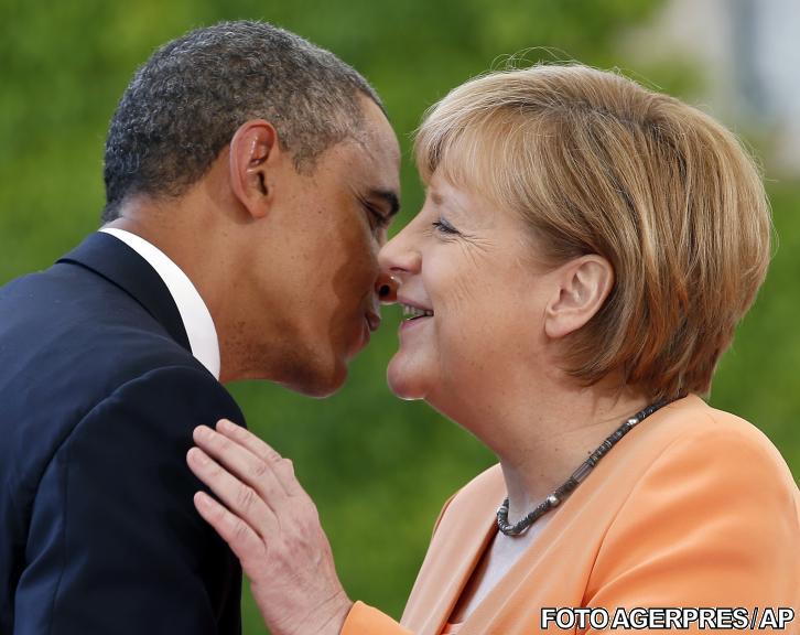 Barack Obama si Angela Merkel, Foto: Agerpres/AP