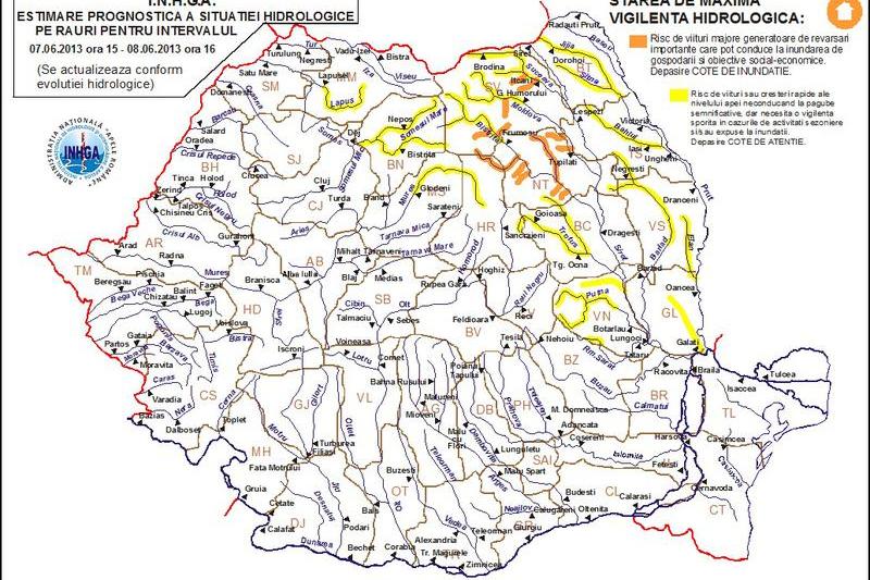 Avertizare hidrologica de inundatii in Romania (7-8 iunie 2013), Foto: INHGA