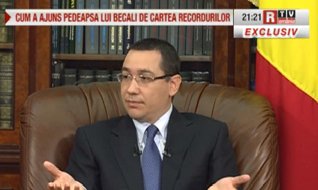 Victor Ponta la RTV, Foto: Romania TV