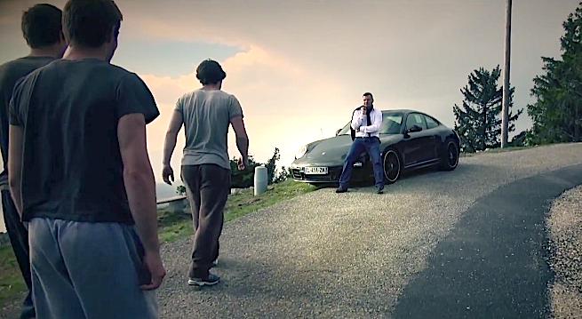 Parkour si Porsche 911 Carrera GTS, Foto: Captura YouTube