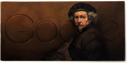 Rembrandt, omagiat de Google, Foto: Google.com