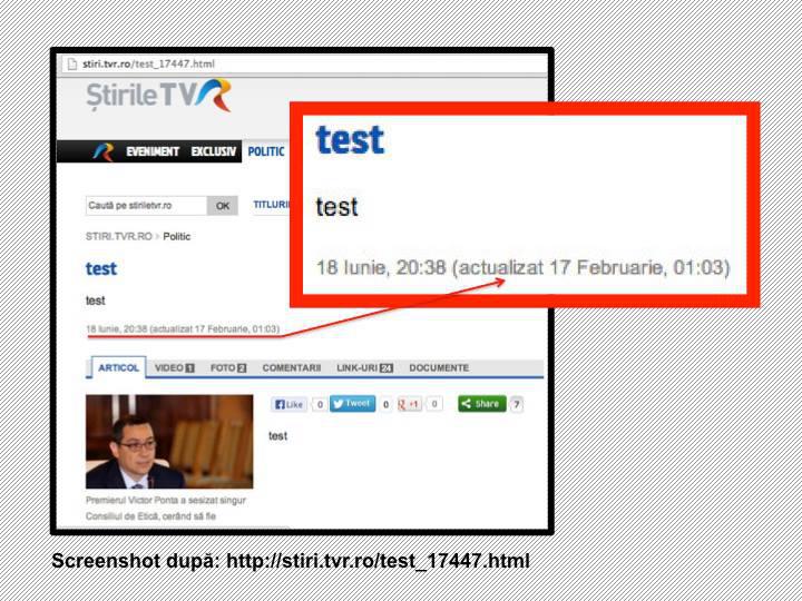 Captura ecran cu site-ul TVR, editata de Mona Dirtu, Foto: Captura Facebook - Mona Dirtu