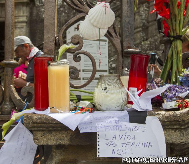 Spaniolii isi plang victimele tragediei din Santiago de Compostela, Foto: Agerpres