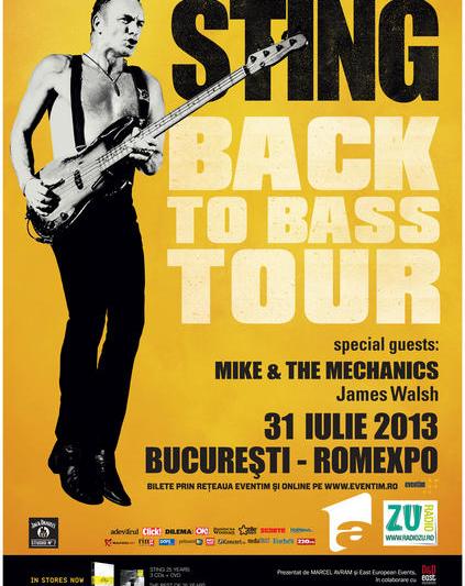 Sting - Back To Bass - 2013, Foto: D&D East Entertainment