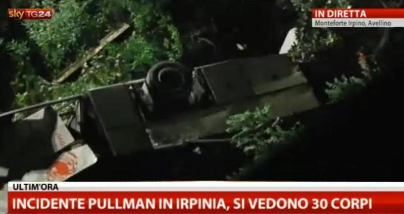 Accident de autocar in Italia, Foto: Corriere della Sera